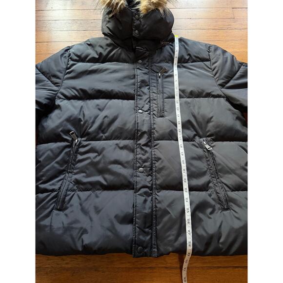 COLE HAAN Signature Puffer Jacket w/Faux Fur Trim Mens sz XL - Picture 11 of 12